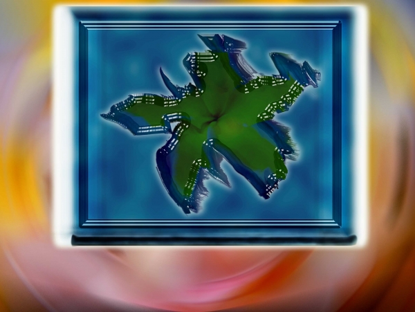 Creation of Hawaiian flower painting: Step 3